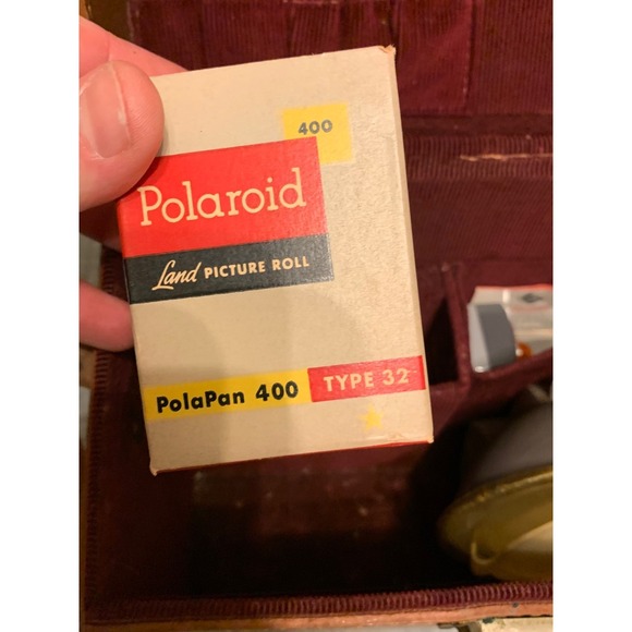 Vintage Polaroid Land Camera Model 95 1948 Gray Folding Bellows Camera Case - Picture 9 of 14